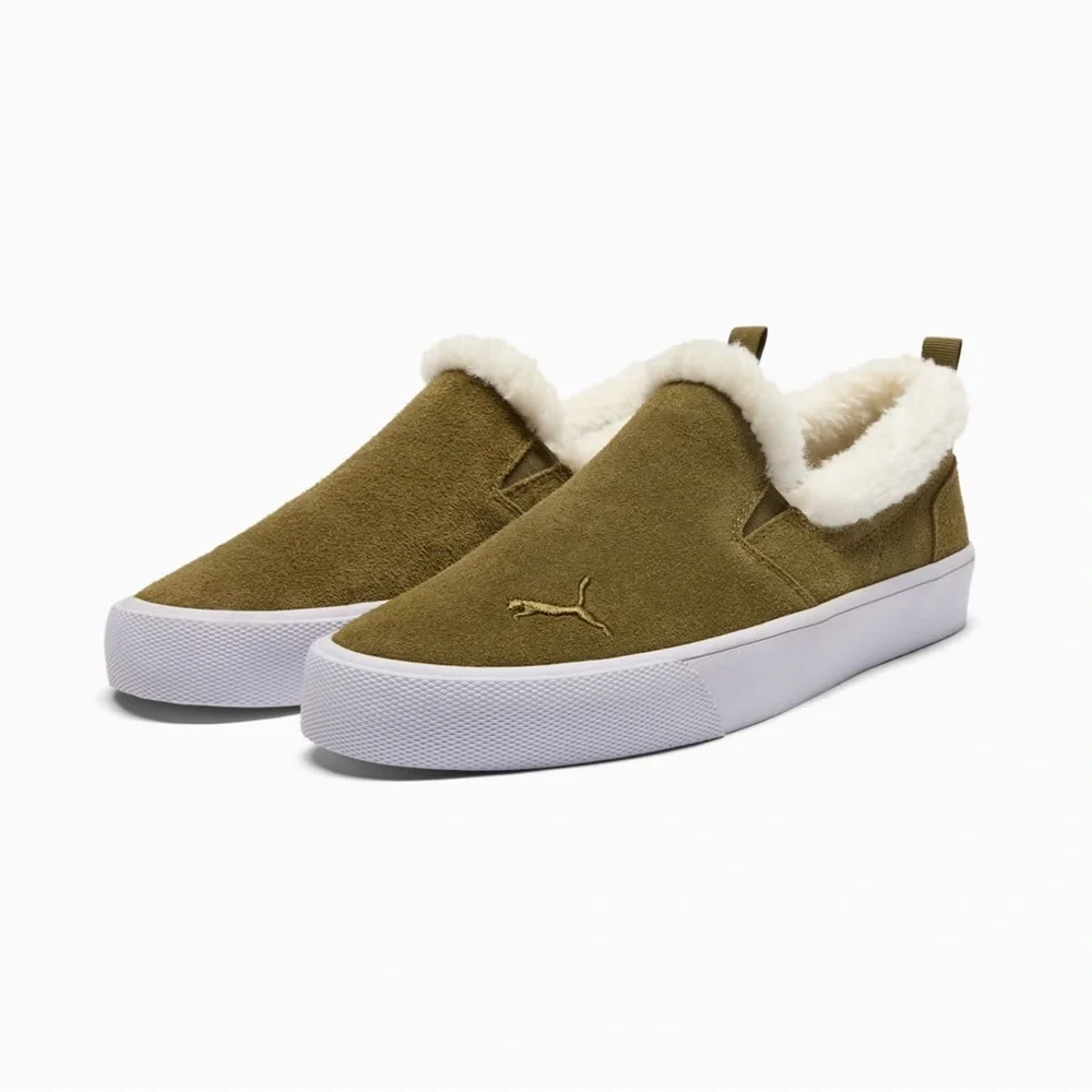 🐈‍⬛ Puma Women's Bari Comfort Sherpa Slip-Ons Size 7.5 New in box w/out lid